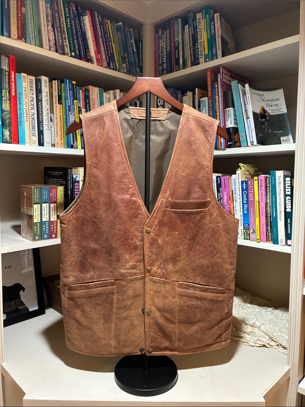 Coronado Leather No. 39 Ranchers Vest Mens 42 Stagecoach Tan CCW Western